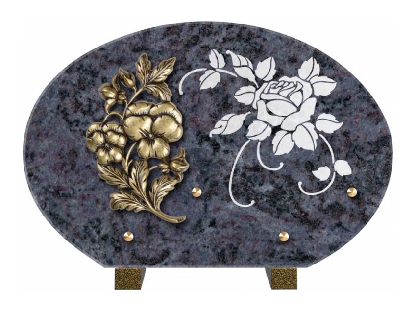 Plaque de cimetiere mantarix