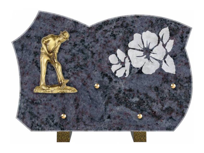 Plaque mortuaire satinia