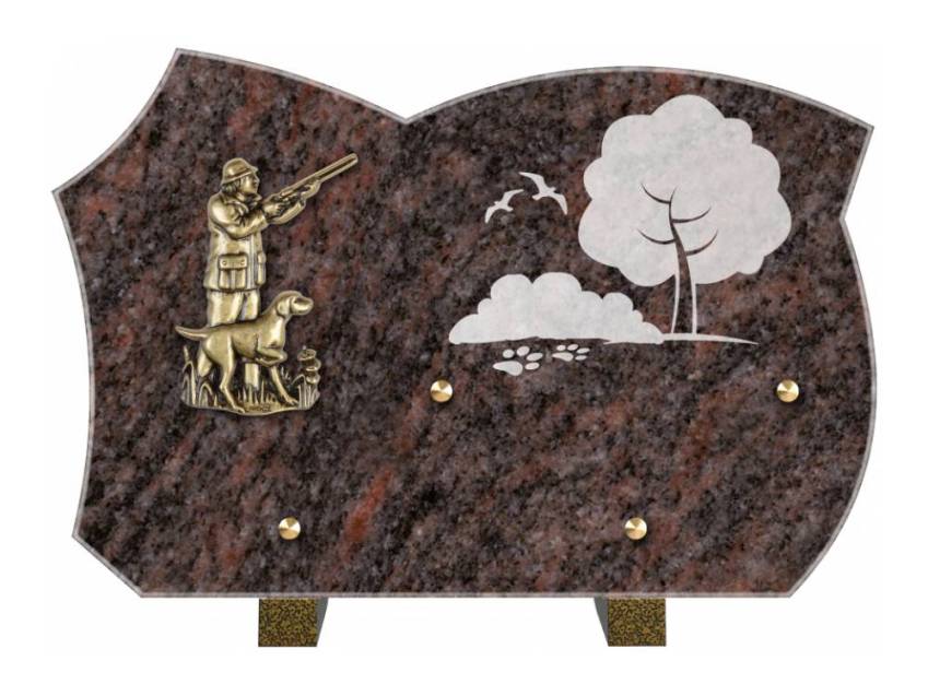 Plaque mortuaire satinia
