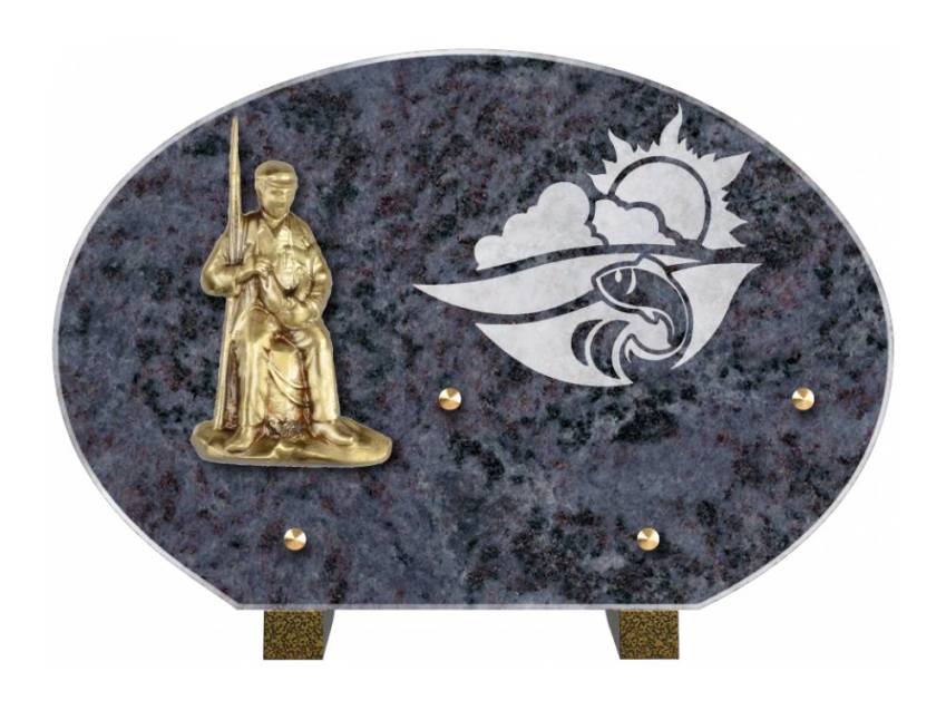 Plaque mortuaire satinia