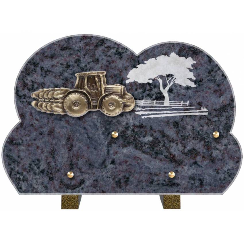 Plaque mortuaire satinia