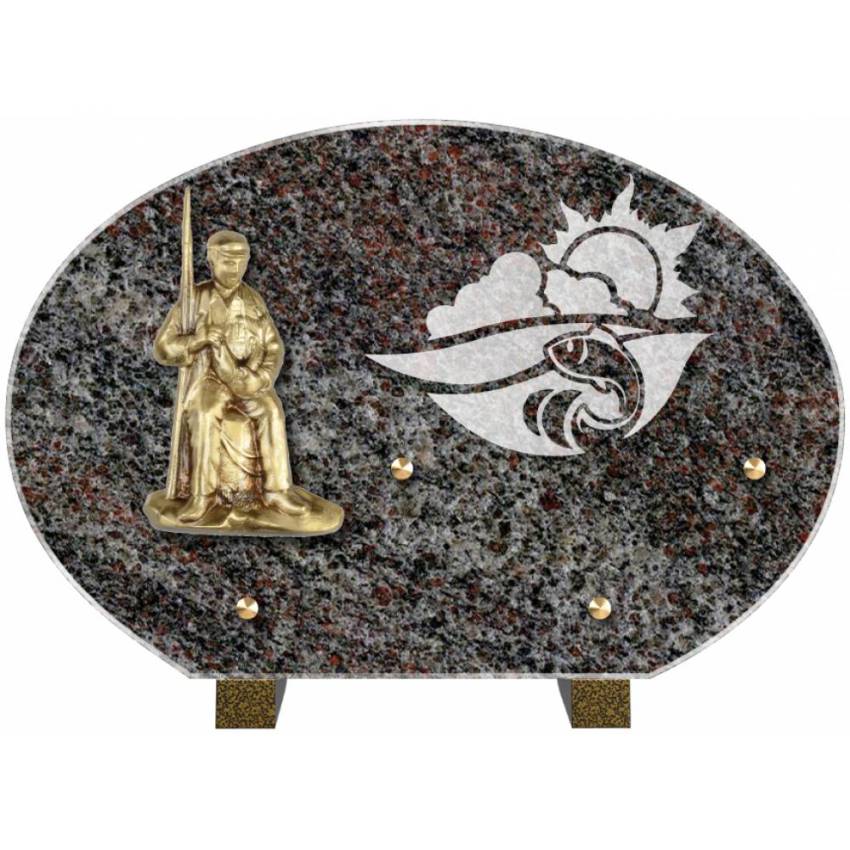 Plaque mortuaire satinia