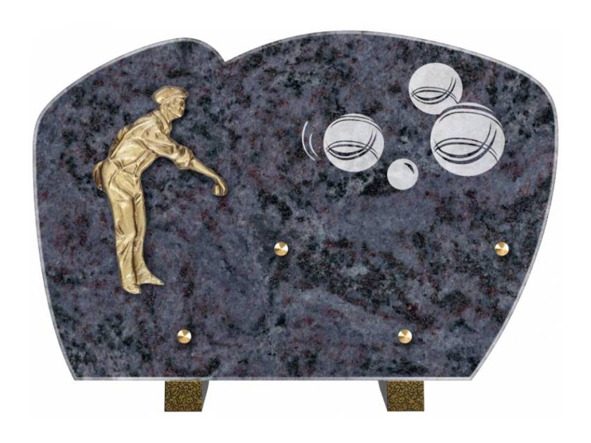 Plaque mortuaire satinia