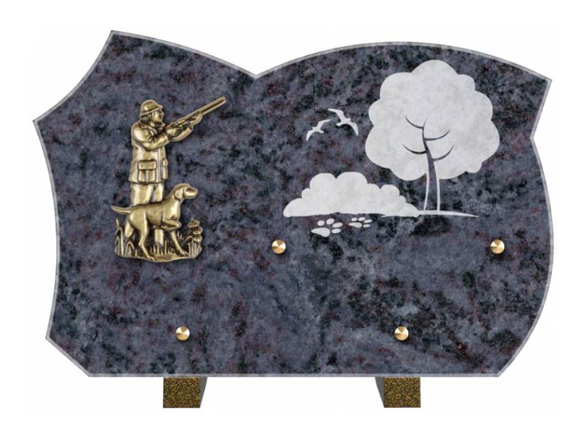 Plaque mortuaire satinia
