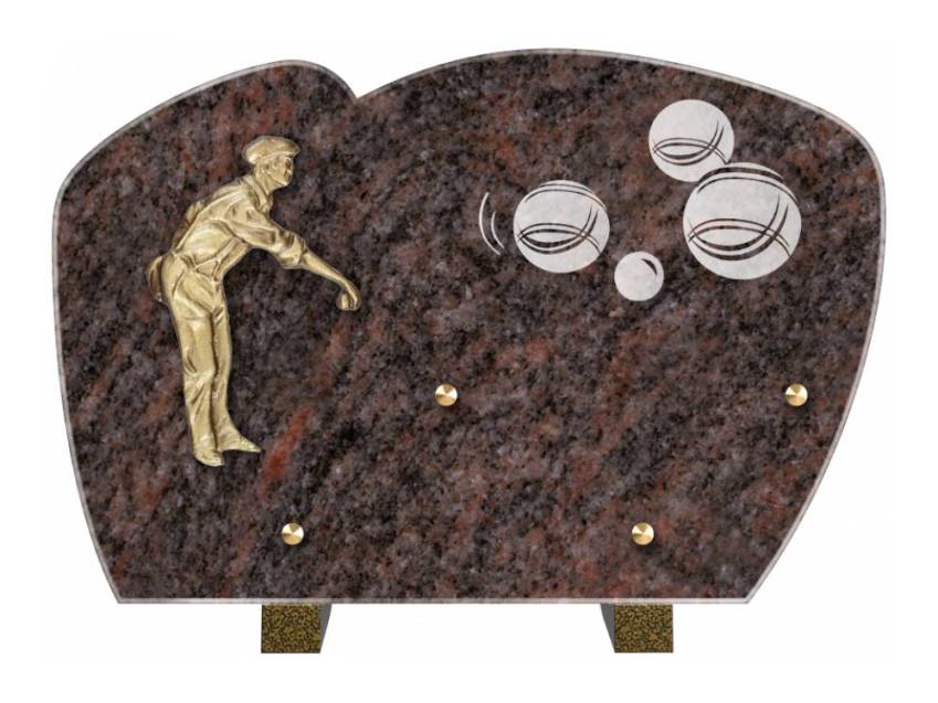 Plaque mortuaire satinia