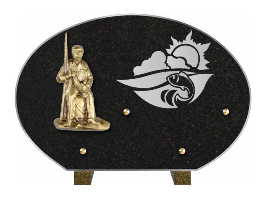 Plaque mortuaire satinia