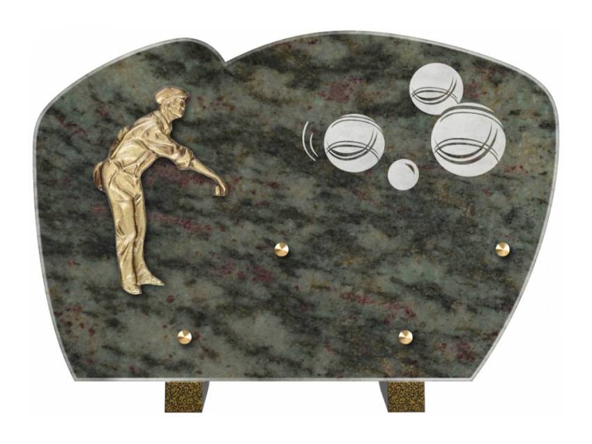 Plaque mortuaire satinia