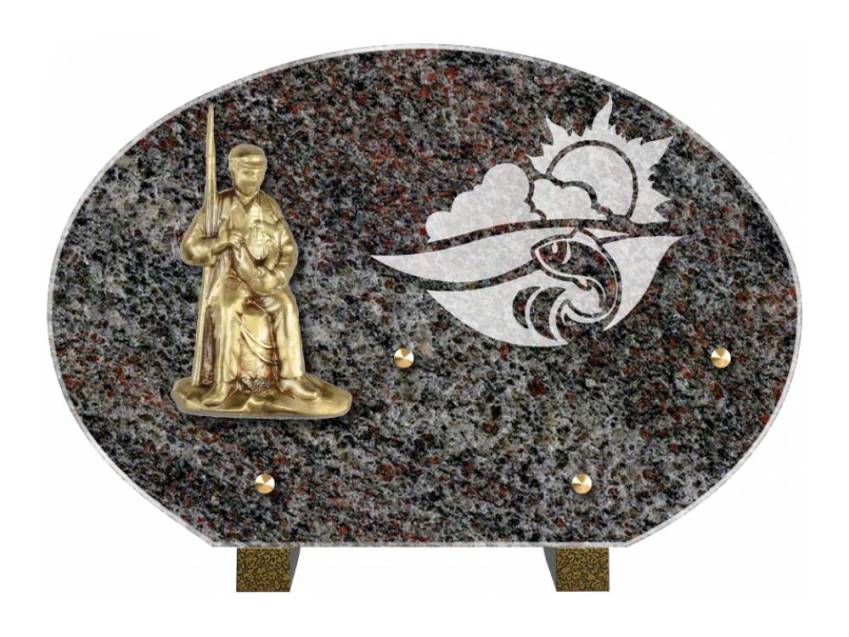 Plaque mortuaire satinia