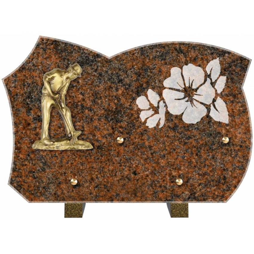 Plaque mortuaire satinia