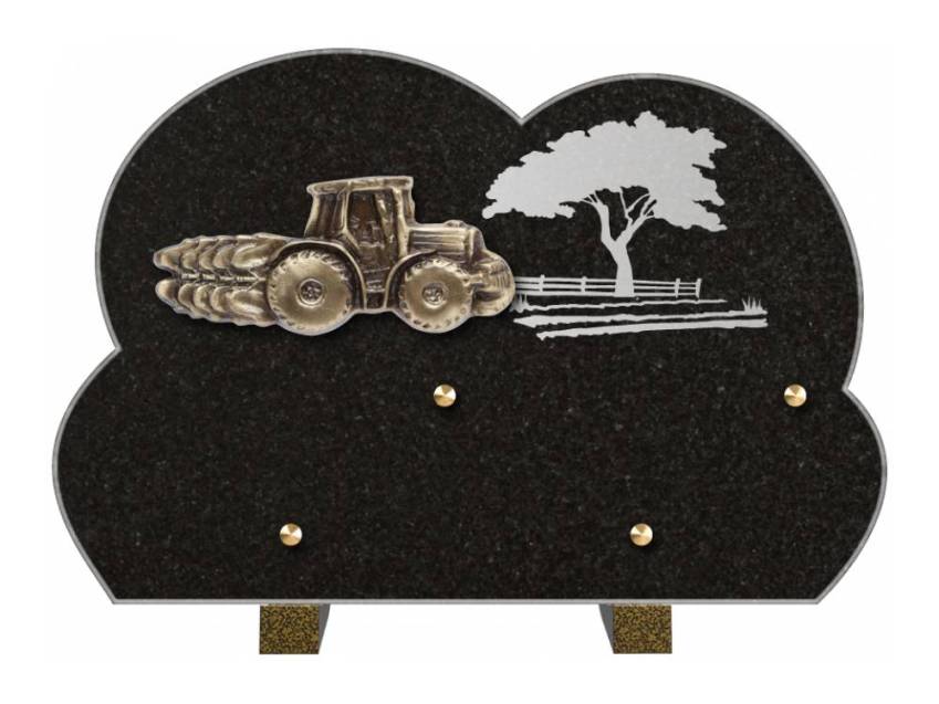 Plaque mortuaire satinia