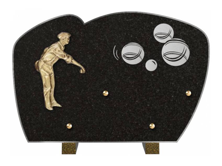 Plaque mortuaire satinia