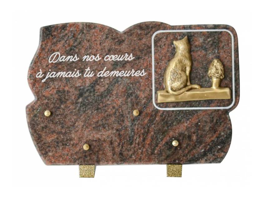 Plaque Granit découpée ornement