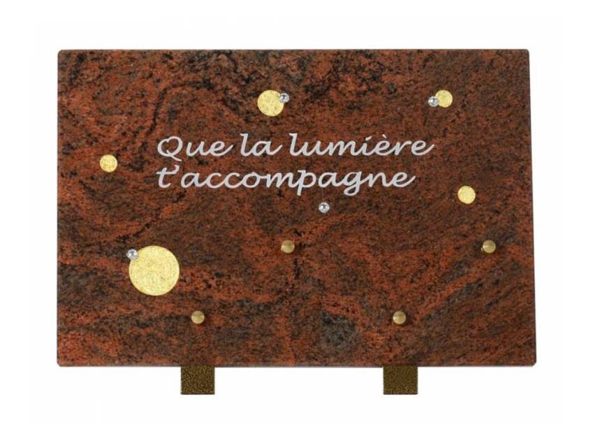 Plaque Granit Rectangle poétique