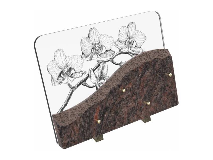 Plaque de granit rectangulaire artistique