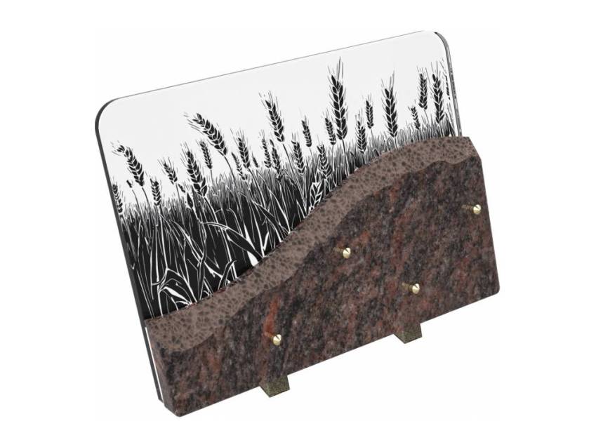 Plaque de granit rectangulaire artistique