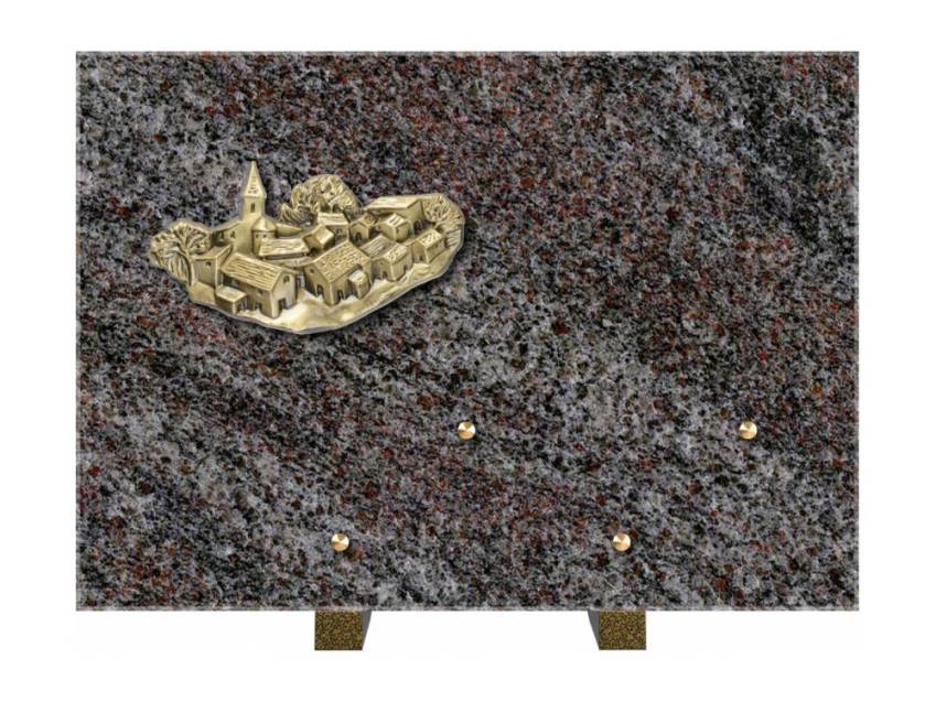 Plaque mortuaire aquarion