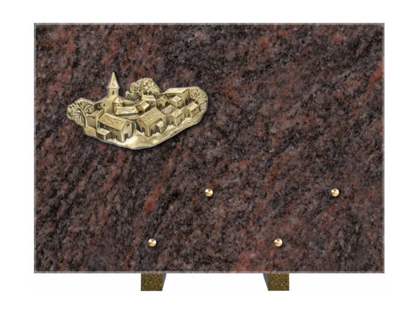 Plaque mortuaire aquarion