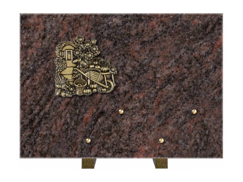 Plaque mortuaire aquarion