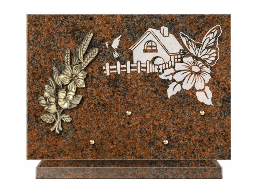 Plaque de cimetiere coralherix