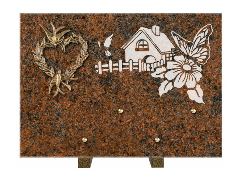 Plaque de cimetiere coralherix