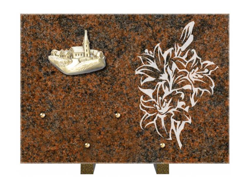 Plaque de cimetiere coralherix