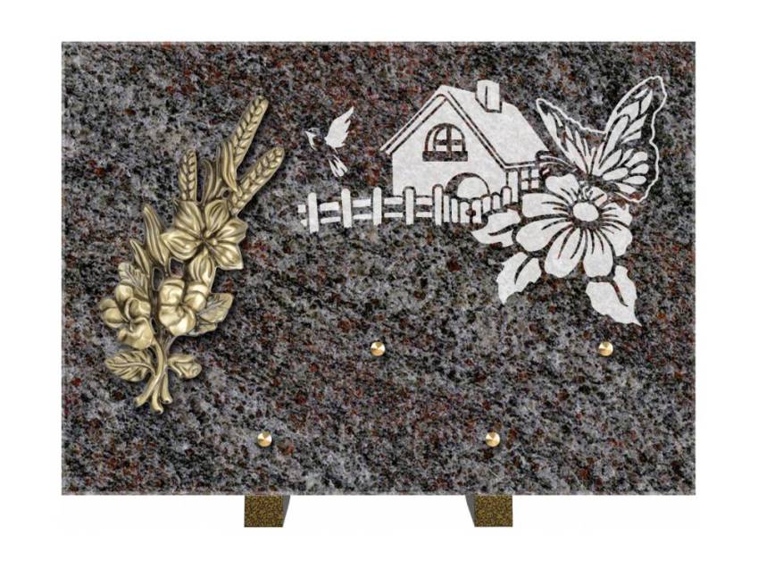 Plaque de cimetiere coralherix