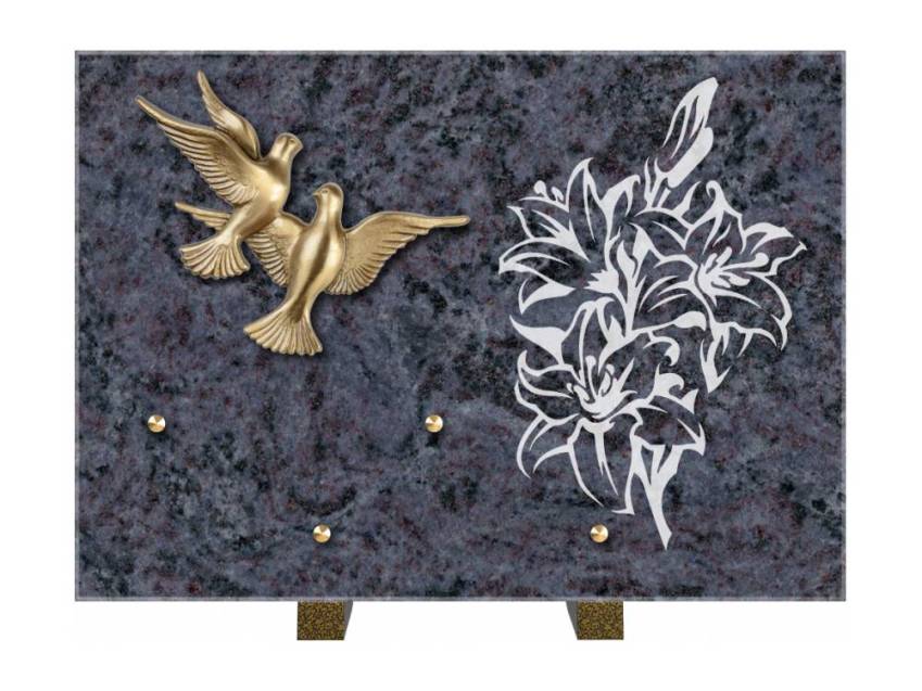Plaque de cimetiere coralherix