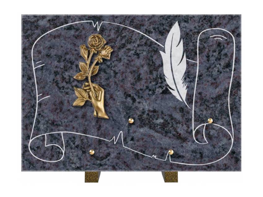 Plaque de cimetiere coralherix