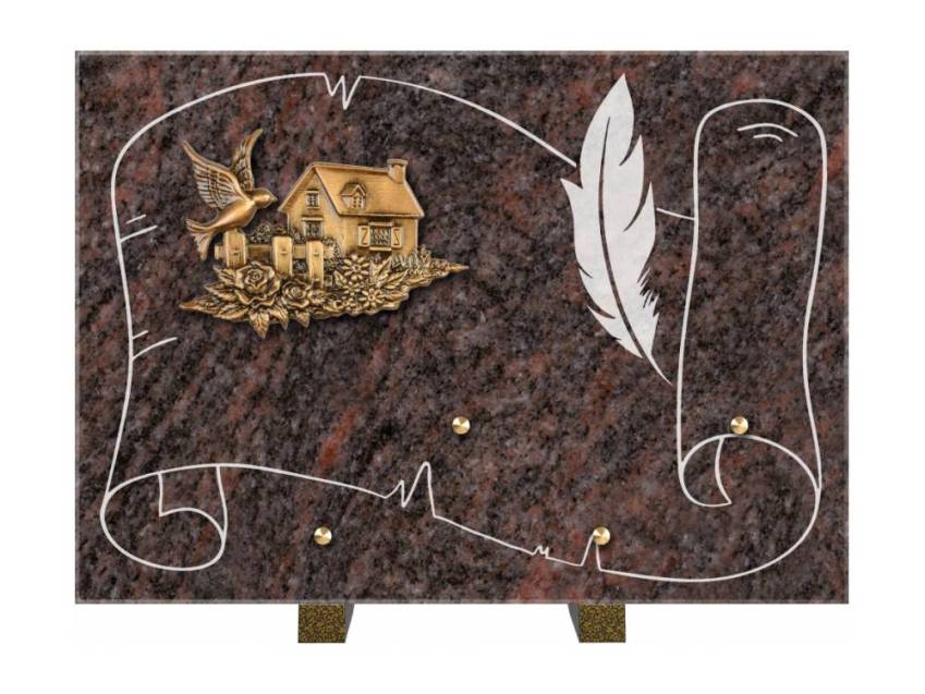Plaque de cimetiere coralherix