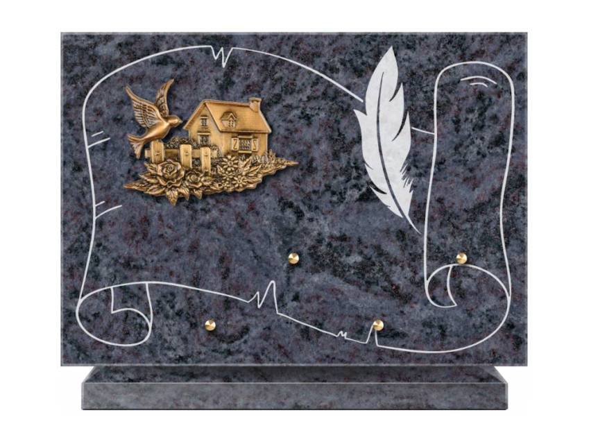 Plaque Granit Rectangle bucolique