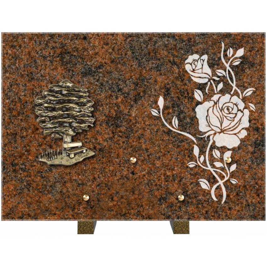 Plaque de cimetiere coralherix