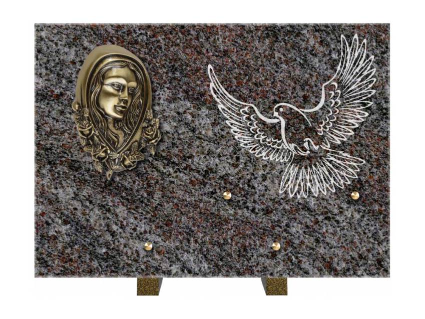 Plaque de cimetiere coralherix