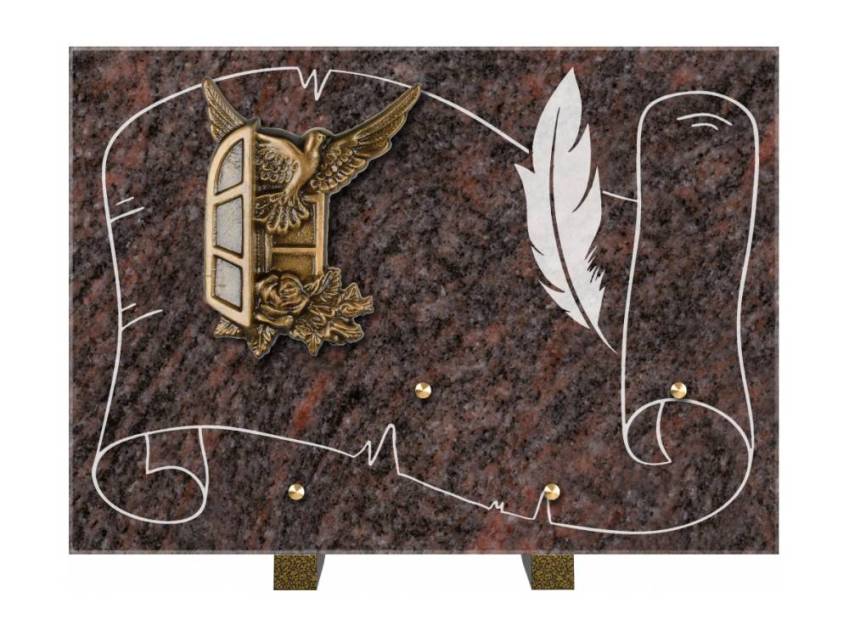 Plaque de cimetiere coralherix