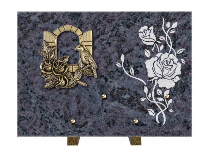 Plaque de cimetiere coralherix