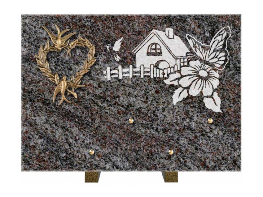 Plaque de cimetiere coralherix