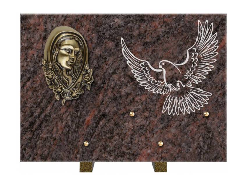 Plaque de cimetiere coralherix