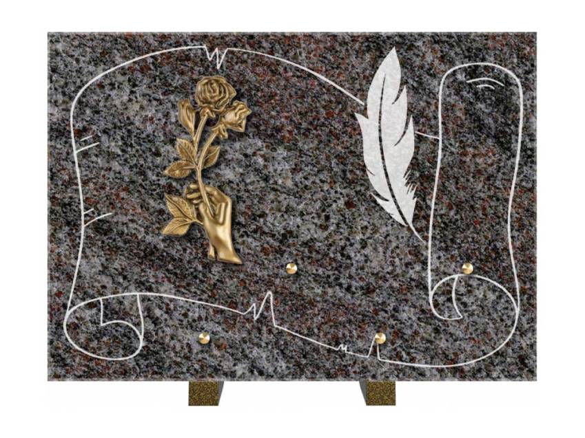 Plaque de cimetiere coralherix
