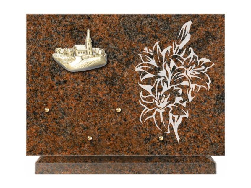 Plaque de cimetiere coralherix