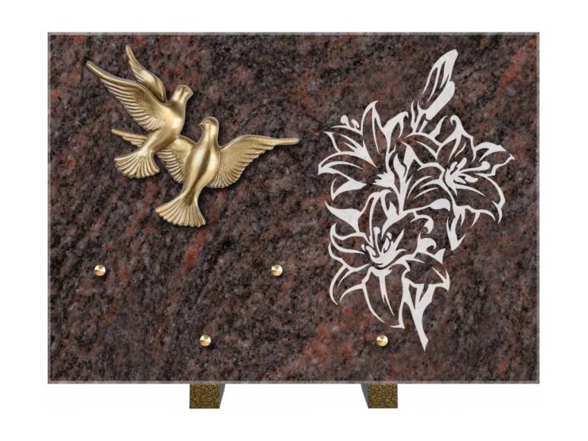 Plaque de cimetiere coralherix