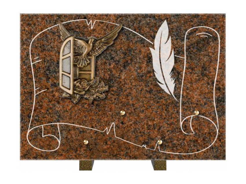 Plaque de cimetiere coralherix