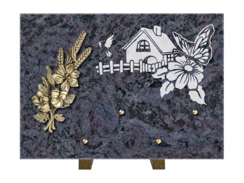 Plaque de cimetiere coralherix