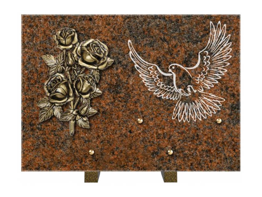 Plaque de cimetiere coralherix