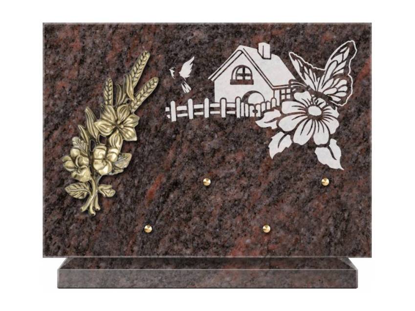 Plaque de cimetiere coralherix