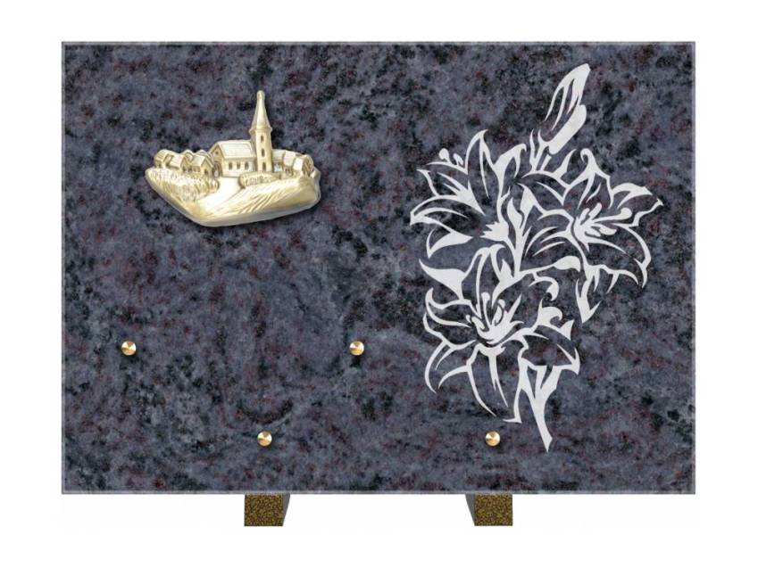 Plaque de cimetiere coralherix