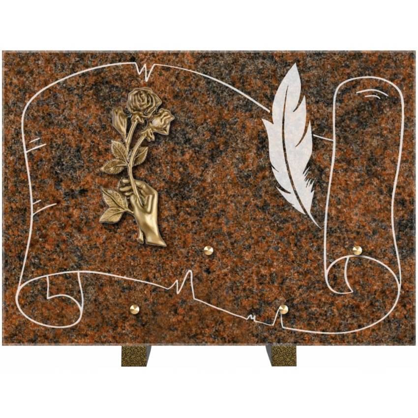 Plaque de cimetiere coralherix