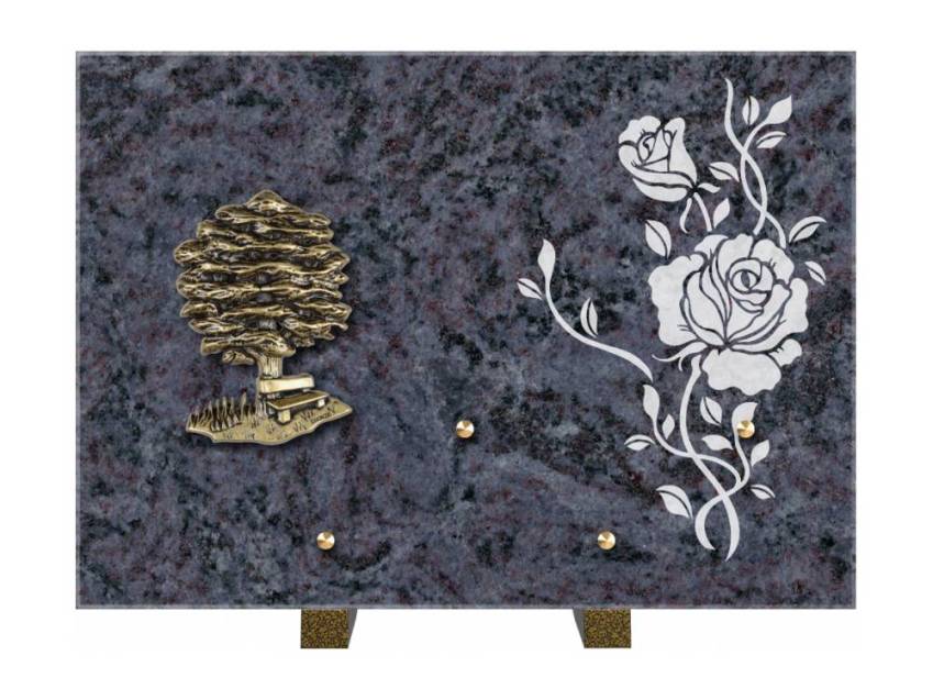 Plaque de cimetiere coralherix