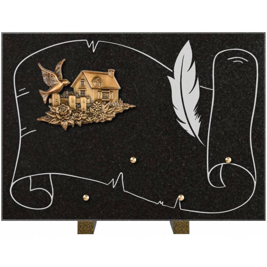 Plaque de cimetiere coralherix