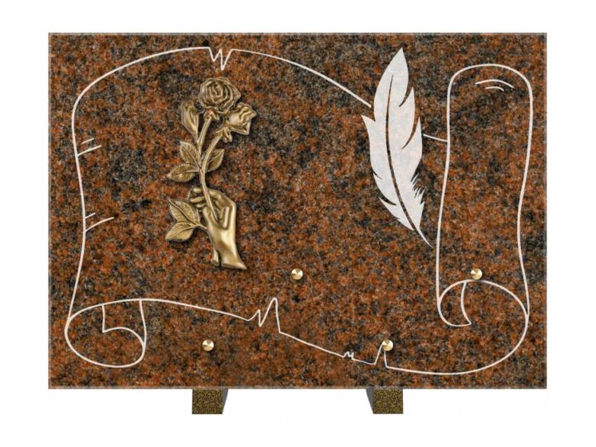 Plaque de cimetiere coralherix