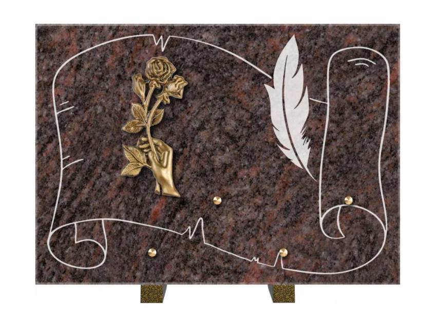 Plaque de cimetiere coralherix