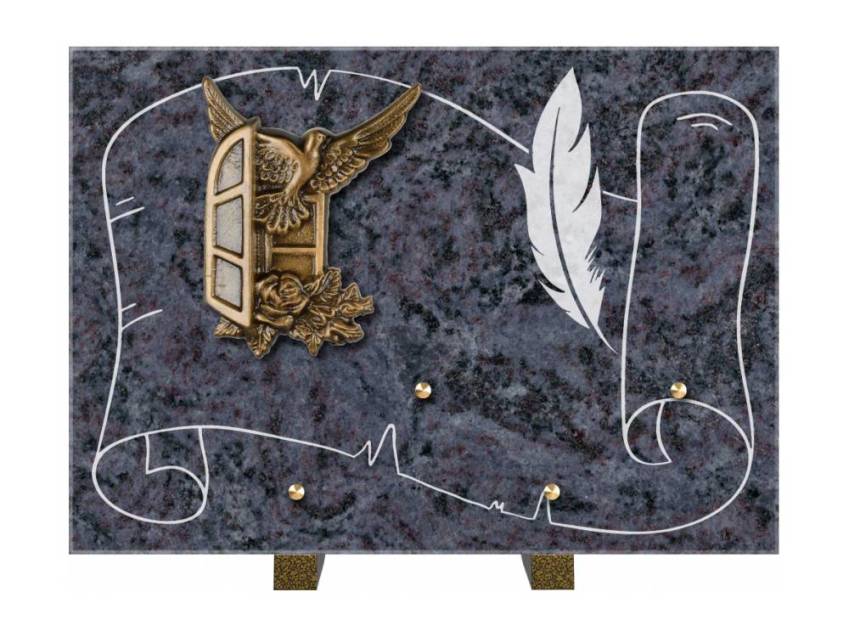 Plaque de cimetiere coralherix